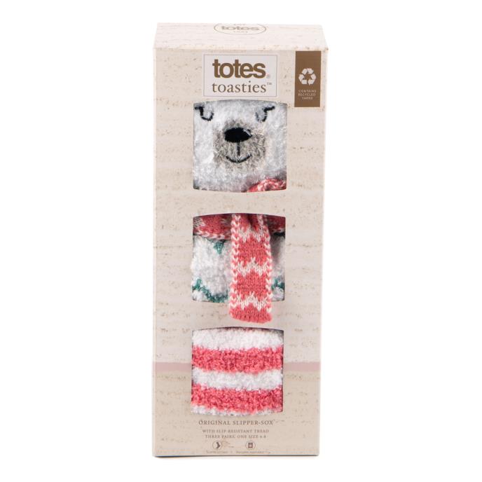 totes toasties® Ladies Cosy Novelty Socks (Triple Pack) Polar Bear Extra Image 8